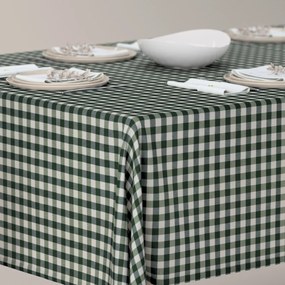 Dekoria Rechthoekig tafelkleed, zielono biała kratka (1,5x1,5cm), 130 x 210 cm