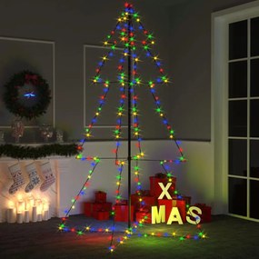 vidaXL Kegelkerstboom 240 LED's binnen en buiten 118x180 cm