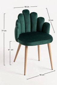 Set 4 Hand Fluwelen Stoelen