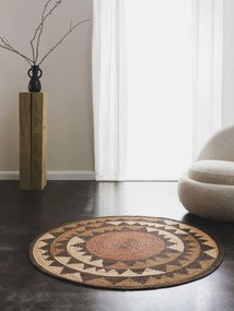 Vloerkleed Sahara jute rond | Benuta