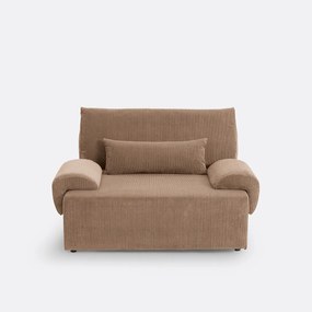 2-zits corduroy slaapbank met koffer, MAONA