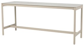 Taste by 4 Seasons Soho bartafel latte met keramisch blad 220 x 75 cm Tuintafel   beige weerbestendig