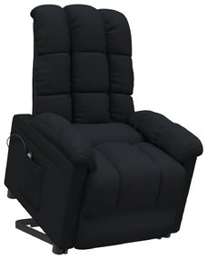 vidaXL Sta-opstoel verstelbaar stof zwart