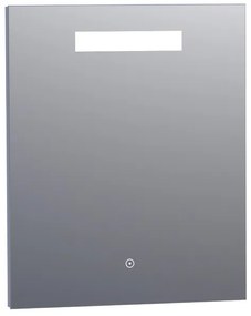 Saniclass Spiegel - 60x70cm - verlichting - aluminium 3886s