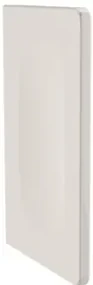 Plieger Kansas schaamschot 73x47.5cm mat wit