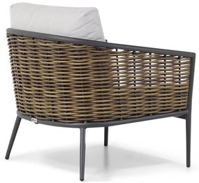 Stoel en Bank Loungeset 5 personen Aluminium/wicker Taupe  Coco Coco Palm