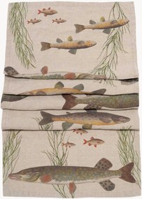 Linnen tafelloper Freshwater Fish