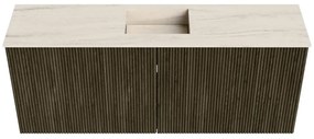 Mondiaz Joya DLux 100cm toiletmeubel shadow met wastafel faye midden 1 kraangat meli