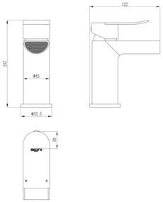 Sanigoods Luan waterval wastafelkraan chroom
