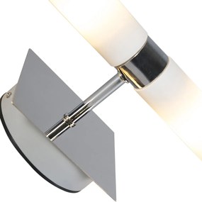 Smart wandlamp chroom IP44 incl. 2 Wifi G9 - Bath