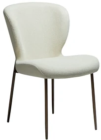 Dan-Form Glory Luxe Eetkamerstoel Wit Boucle