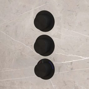 Best Design High End Nero complete 2-wegs inbouwthermostaat zwart mat