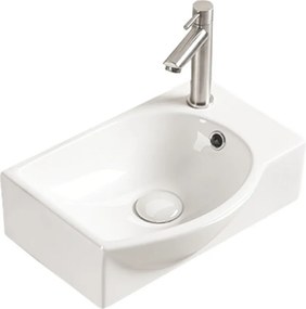 Mexen Mista linkerdeblad waskom 40 x 28 cm, wit - 22174000L