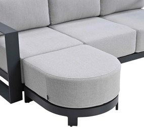 Garden Impressions Malakka loungebank chaise longue - donker grijs