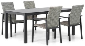 Tuinset 4 personen 180 cm Wicker Grijs Lifestyle Garden Furniture Upton/Madras