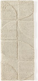 Pluizige hoogpolige loper Jade met verhoogde hoog-laag structuur