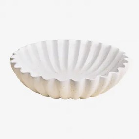 Avelin Decoratieve Schaal Van Hars Wit & Ø35 Cm - Sklum