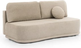 Slaapbank Marysville 101, Aanwezig, Beige, 90x205x100cm, 90 kg, Poten: Kunststof