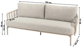 4 Seasons Como 3-zits loungebank - Harvest