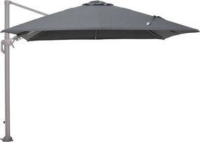 Garden Impressions Hawaii Deluxe zweefparasol 300x300 cm – antraciet doek – frame taupe