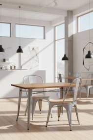 Torix Rechthoekige Tafel Natuurlijk Hout 120 x 60 cm