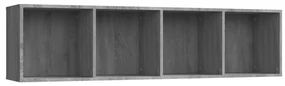 vidaXL Boekenkast/tv-meubel 143x30x36 cm bewerkt hout grijs sonoma