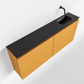 Mondiaz Ture 120cm toiletmeubel ocher met wastafel urban rechts geen kraangat