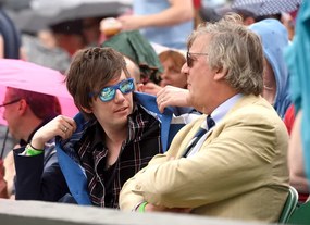 Foto Elliott Spencer and Stephen Fry At Wimbledon 2015, Karwai Tang