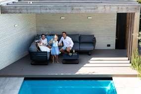 Hoek loungeset 6 personen Aluminium Grijs Santika Furniture Santika Sovita