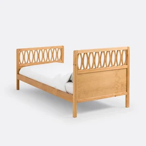 Vintage bed + lattenbodem, Malu