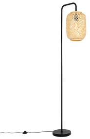 Smart vloerlamp bamboe incl. Wifi ST64 - YvonneOosters E27 Binnenverlichting Lamp