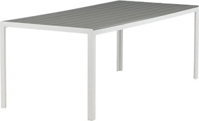 The Outsider Tuintafel - Toscane - Wit/Grijs - Alu/Polywood - 205x90 cm - The Outsider