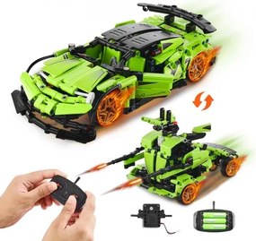VEVOR STEM-bouwspeelgoed voor kinderen, 2-in-1 bouwstenen met 461 stukjes, afstandsbedieningsauto's, afstandsbediening en app-gestuurde auto/robot, RC STEM-robotbouwset, cadeaus voor jongens en meisjes van 6, 7, 8, 9, 10, 11 en 12+