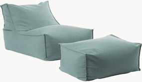 Outdoor zitzak ligstoel The Sundowner van olefine met poef