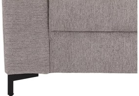 Goossens Basic Hoekbank Helsinki Incl. Hoofdsteun bruin, stof, 2-zits, modern design met ligelement rechts