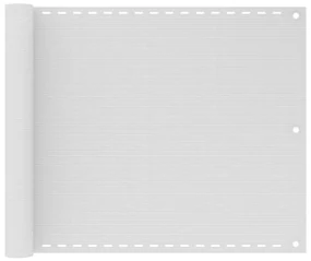 vidaXL Balkonscherm 75x500 cm HDPE wit