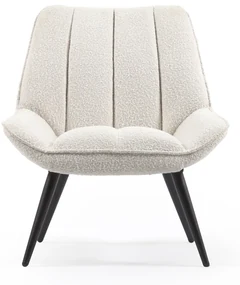 Kave Home Marlina Witte Boucle Fauteuil