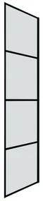 Badstuber Stripe zijwand 80x195cm zwart