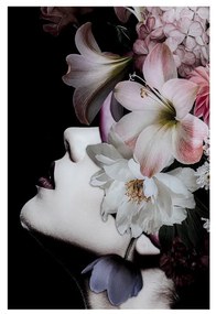 Kare Design Flowery Beauty Glas Schilderij Bloemen Portet