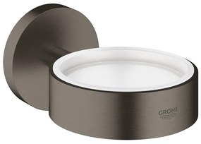 GROHE Essentials glas-/zeephouder brushed hard graphite 40369AL1