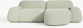 Modulaire bouclé hoekbank Wolke (3-zits)