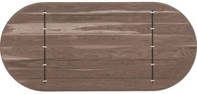 Goossens Excellent Eettafel Floyd, Semi rond 220 x 100 cm