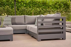 Hoek loungeset 5 personen Aluminium Grijs  Santika Furniture Santika Phantom
