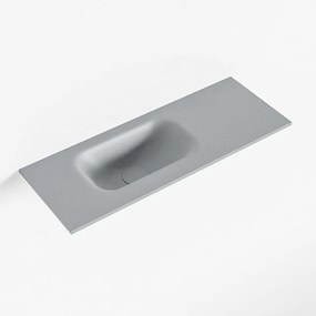 Mondiaz EDEN Fontein - 60x23x0.9cm - wasbak Links - zonder kraangaten - voor toiletmeubel - Solid surface - Plata F50108Plata