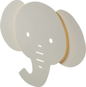 Kinder wandlamp beige incl. LED 3-staps dimbaar - Ellie the Elephant