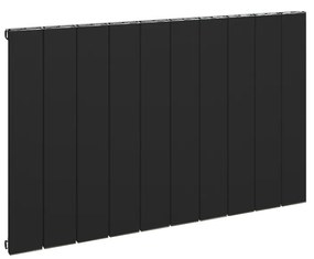 Eastbrook Rosano horizontale aluminium radiator 60x47cm Mat zwart 555 watt
