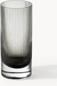 Mondgeblazen highballglazen Ripple met reliëfpatroon, 2-delig, 480 ml