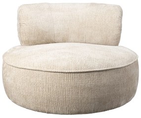 Dutchbone Tilbury Ronde Lounge Fauteuil Beige