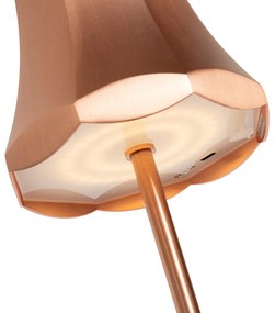 Buitenlamp met dimmer LED Retro tafellamp met dimmer koper oplaadbaar IP44 - Granny Retro IP44 Buitenverlichting Lamp