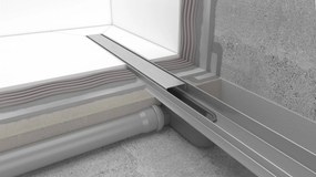Easy Drain Compact Clean douchegoot omkeerbaar 80cm geborsteld RVS